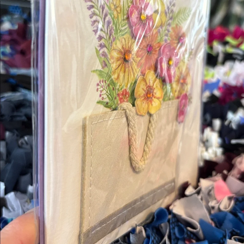 🆕Papyrus 3D Fabric Floral Birthday Greeting Card